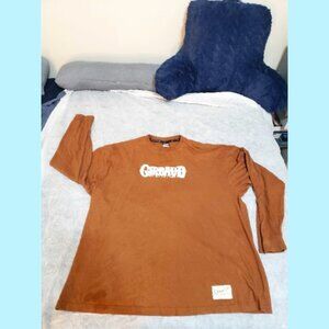 MEN'S 2X GIRBAUD BROWN LONG SLEEVE TSHIRT